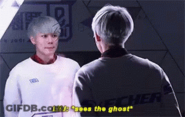 Two Men Standing One Saying Lyj GIF