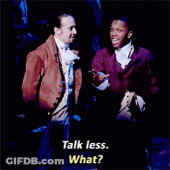 Two Men Standing Talk Less What GIF