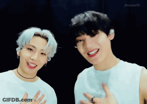 Two Men Standing Thumbs Up GIF
