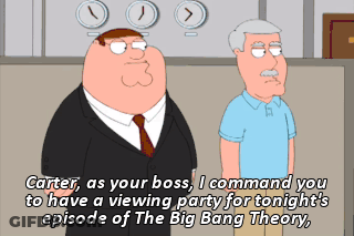 Two Men Standing With Caption Carter As Your Boss I Command You To Have A Viewing Pa GIF