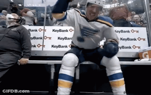 Two Men Standing With Text You Have A Blazing Talent GIF