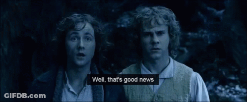 Two Men Standing With Well That's Good News GIF