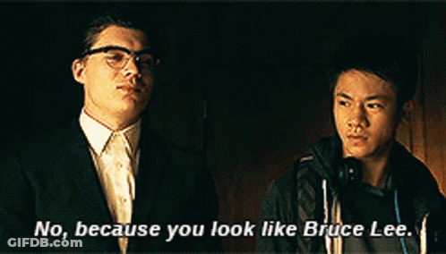 Two Men Talking About Bruce Lee GIF