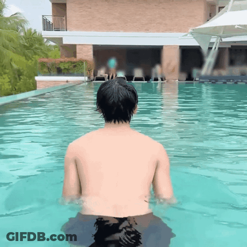 Two Men Talking In Boxing Ring, Back Tattoo GIF