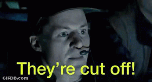 Two Men Talking In Dark Room Cut Off GIF