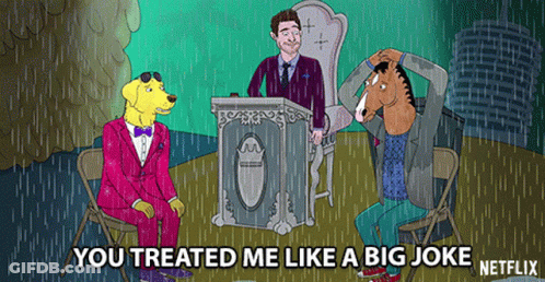 Two Men Talking In Front Of Starz Logo GIF