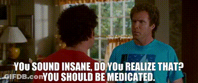Two Men Talking In Living Room GIF