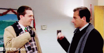 Two Men Talking In Room GIF