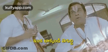 Two Men Talking In Telugu GIF