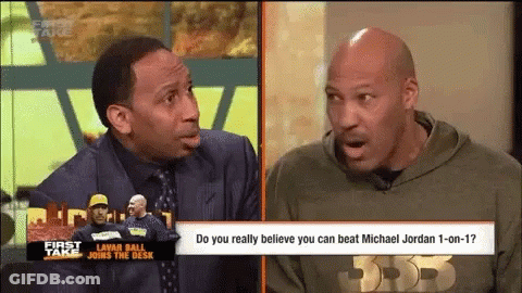 Two Men Talking On First Take GIF
