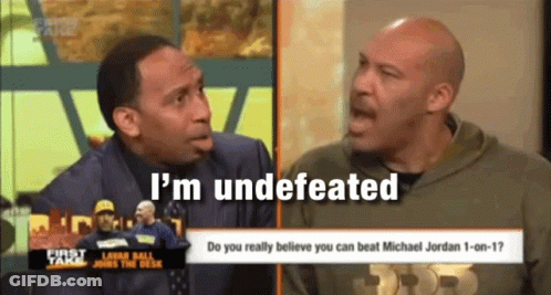 Two Men Talking One Says I'm Underestimated GIF