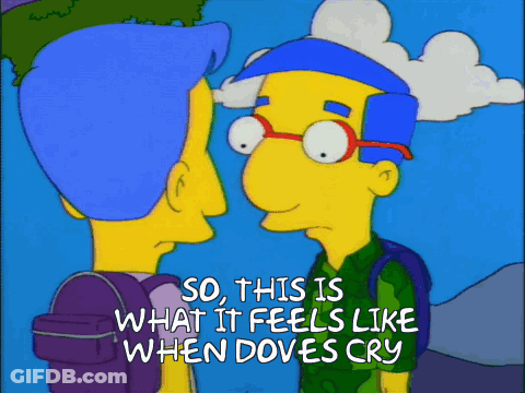 Two Men Talking So This Is What It Feels Like When Doves Cry GIF