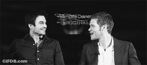 Two Men Talking Vampire Diaries The Originals GIF