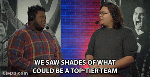 Two Men Talking We Saw Shades Of Top Tier Team GIF