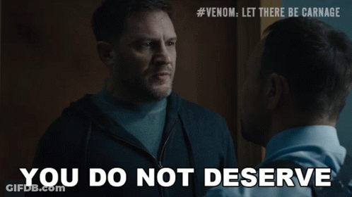 Two Men Talking You Do Not Deserve GIF