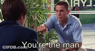 Two Men Talking Youre The Man GIF