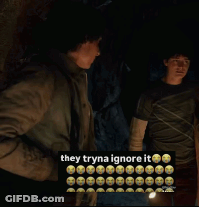 Two Men Tryna Ignore It GIF