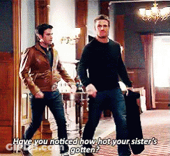 Two Men Walking And Talking GIF