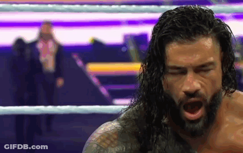 Two Men With Beards Standing In Ring GIF
