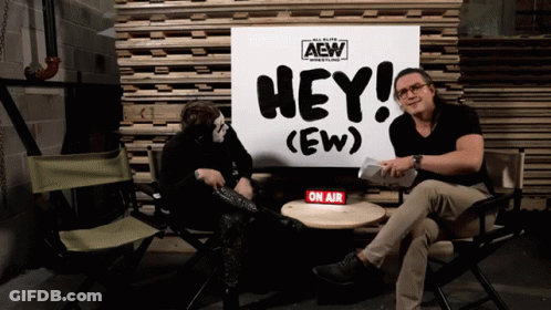 Two Men With Hey Sign GIF