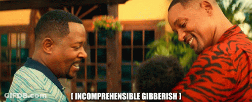 Two Men With Incomprehensible Gibberish GIF