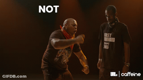 Two Men With Not So Fast GIF