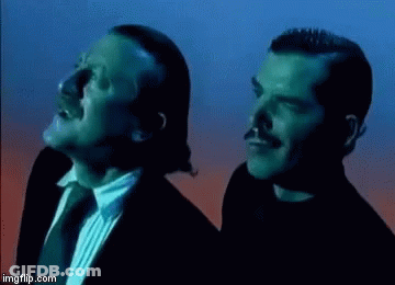 Two Men With Oh Yeah Text GIF