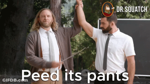 Two Men With Peed Its Pants GIF
