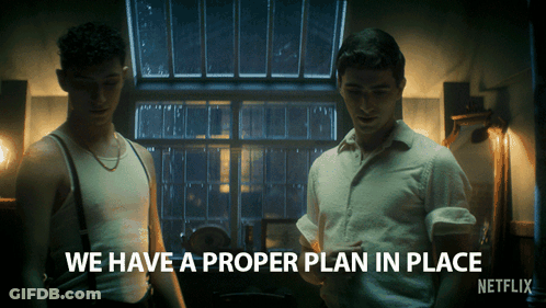 Two Men With Proper Plan GIF