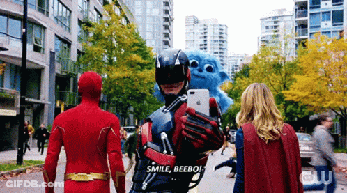 Two Men With Red Lightning GIF