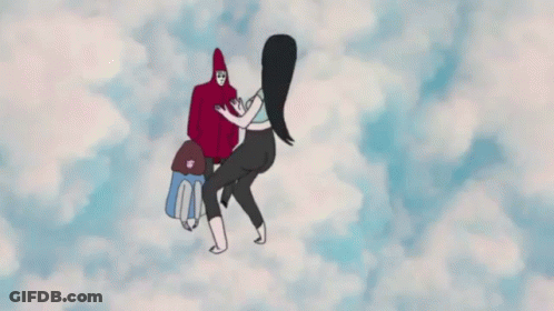 Two Men With Sign Saying He Tryna Ignore It GIF
