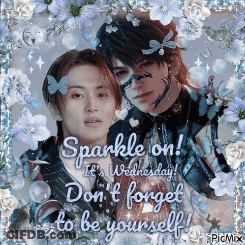 Two Men With Sparkle Wednesday GIF