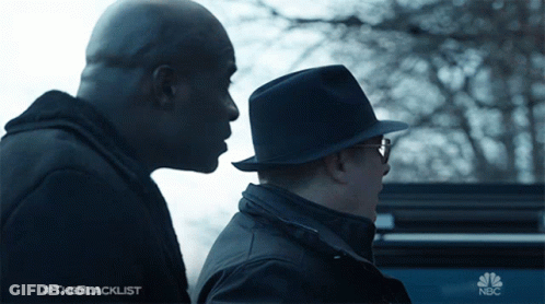 Two Men With #Theblacklist GIF
