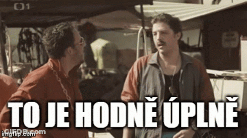 Two Men With To Je Hodne Uplne GIF