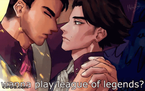 Two Men With Wanna Play League Of Legends GIF