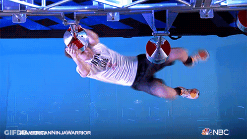 Two Men Wrestling In Cage With UFC Logo GIF