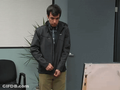 Two Men Wrestling In Ring One On Ground GIF