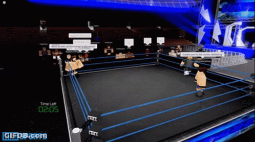 Two Men Wrestling In Ring, One Wearing Impact Jacket GIF