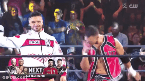 Two Men Wrestling Next Sign GIF