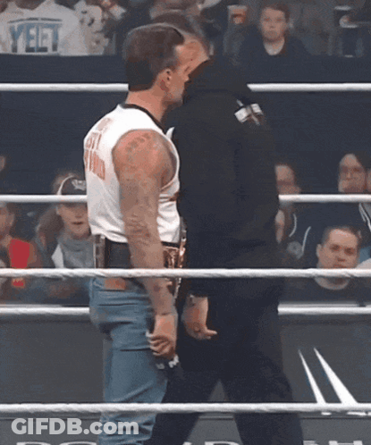 Two Men Wrestling One Wearing Yeet Shirt GIF