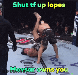 Two Men Wrestling Shut Tf Up Lopes GIF