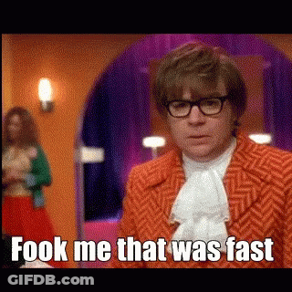Two Men Wrestling With I Can't Come Back Sign GIF