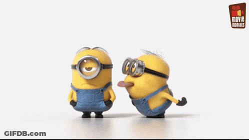Minions Tongues Out Cinema Sign GIF