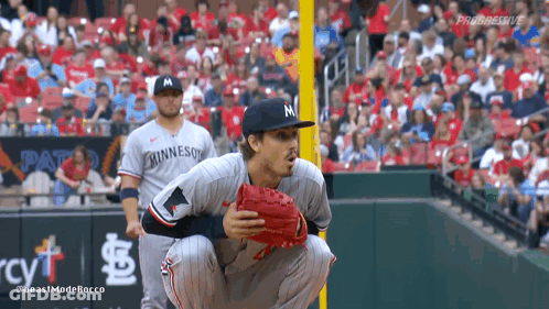 Two Minnesota Baseball Players GIF