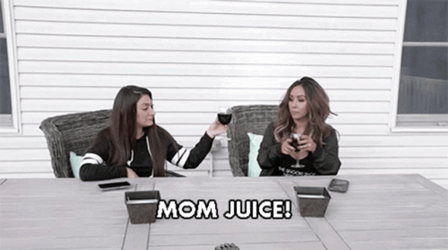 Two Mom Drinking GIF