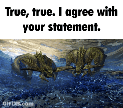 Two Monsters Fighting Water True True I Agree GIF