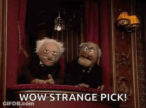Two Muppets Saying Wow Strange Pick On Stage GIF