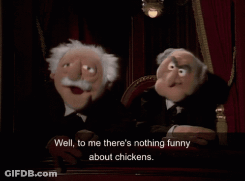 Two Muppets Sitting In Dark Room GIF