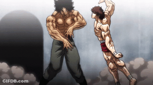 Two Muscular Men Side By Side GIF