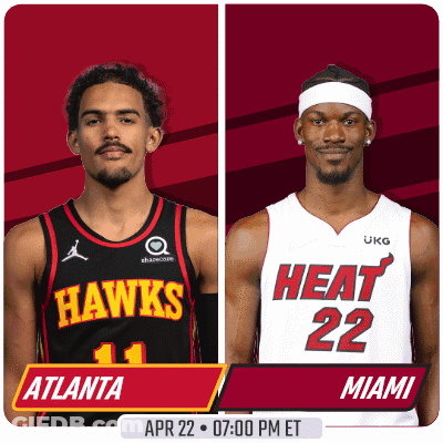 Two New York And Heat Basketball Players GIF